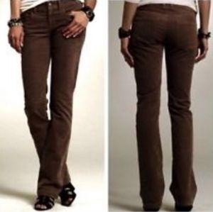 J.Crew Cotton Favorite Fit Corduroy Dark Brown Bootcut Pants